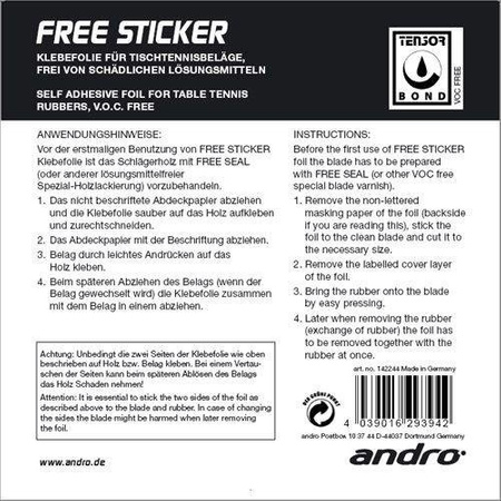 Folia klejąca Andro Free Sticker