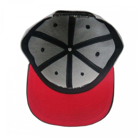 Czapka Gewo Snapback-Cap szaro-czarno-czerwona