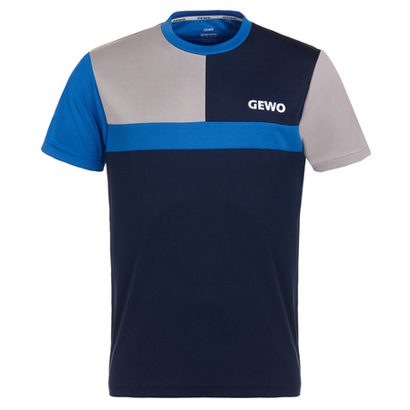 T-shirt Gewo Ravenna czarno-czerwona