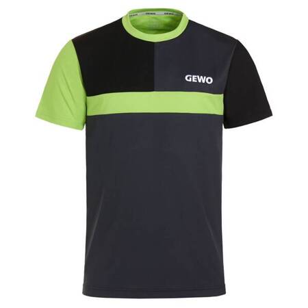 T-shirt Gewo Ravenna czarno-czerwona